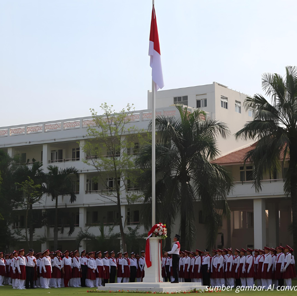 UPACARA HARI KEMERDEKAAN DI SMKN 2 BANJIT