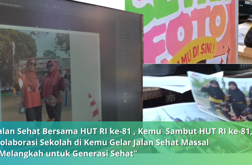 Inovasi Kreatif Kemerdekaan: Siswa PSPT SMKN 2 Banjit Hadirkan Stand Jasa Cetak Foto Instan di Jalan Sehat Kemu
